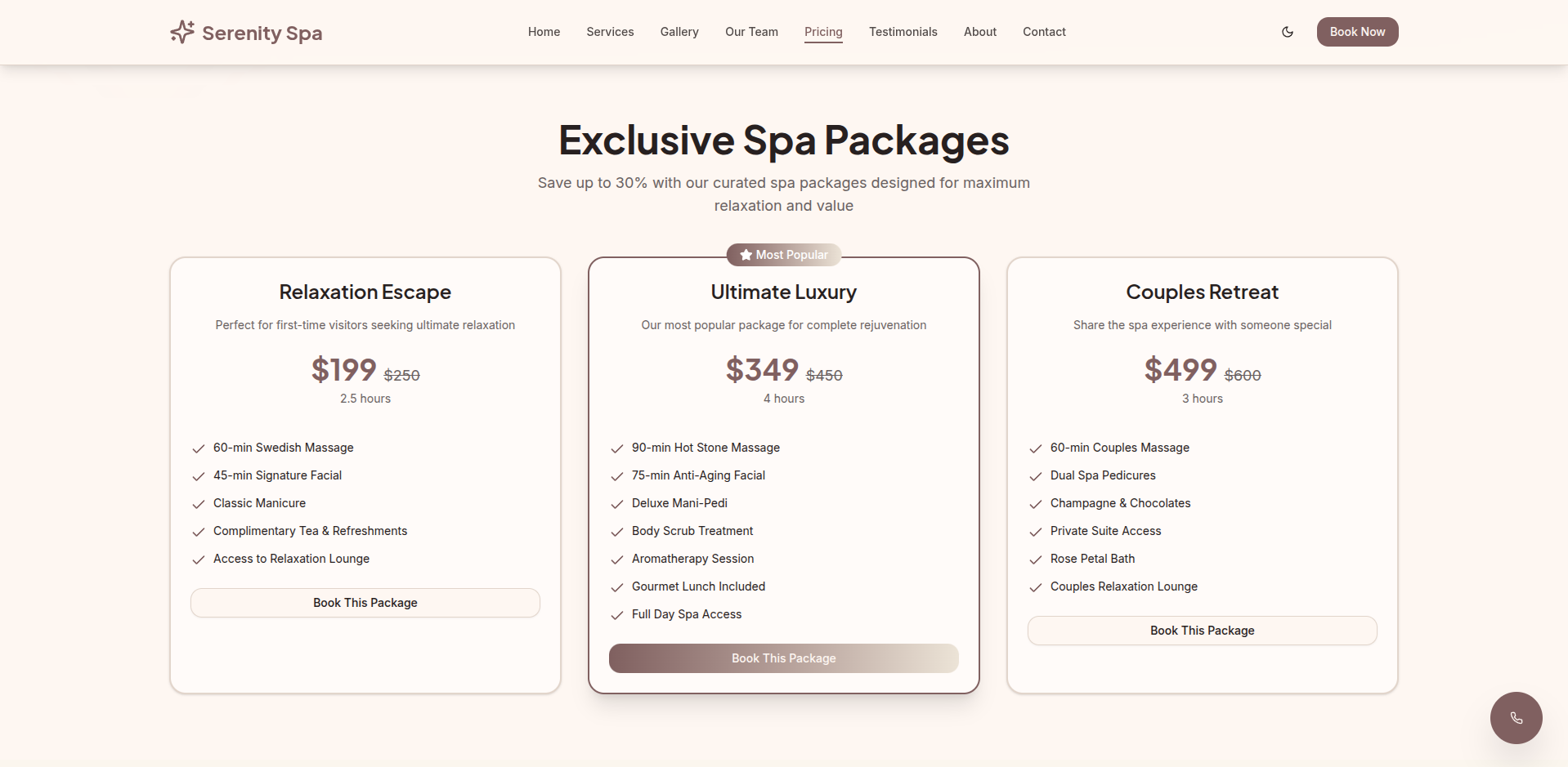 BeautySpa Wellness Website - Image 2