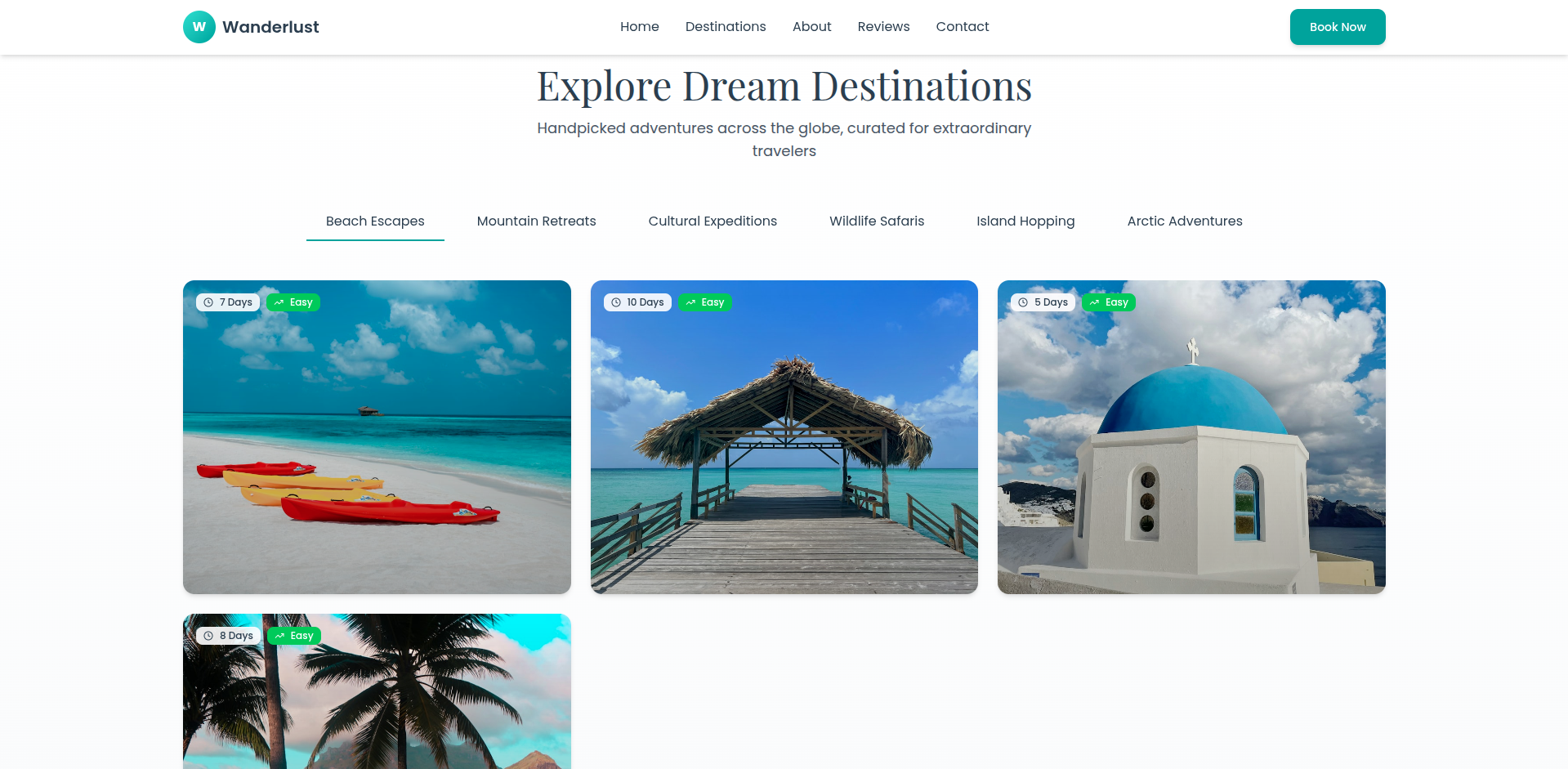 Wanderlust Travel Agency Website - Image 2